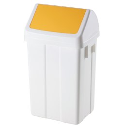 Kosz pojemnik na śmieci do segregacji odpadów - żółty 25L MEVA