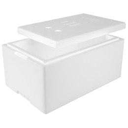 Termobox pudełko termiczne styropianowe z pokrywką atest PZH 580x380x285mm 32L Arpack ARPACK