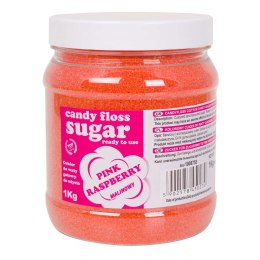Kolorowy cukier do waty cukrowej różowy o smaku malinowym 1kg GSG24