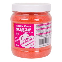 Kolorowy cukier do waty cukrowej różowy o smaku truskawkowym 1kg GSG24