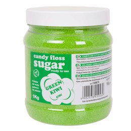 Kolorowy cukier do waty cukrowej zielony o smaku kiwi 1kg GSG24