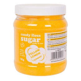 Kolorowy cukier do waty cukrowej żółty o smaku cytrynowym 1kg GSG24