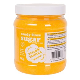 Kolorowy cukier do waty cukrowej żółty o smaku waniliowym 1kg GSG24