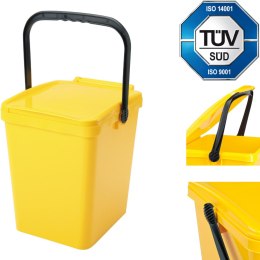 Kosz pojemnik do segregacji sortowania śmieci i odpadków - żółty Urba 21L Sartori Ambiente
