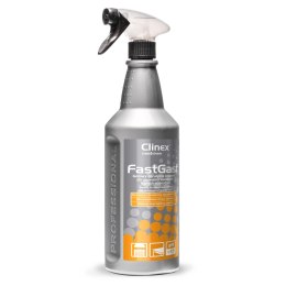Środek do mycia tłustych zbrudzeń w kuchni do okapów blatów posadzek ścian CLINEX FastGast 1L Clinex