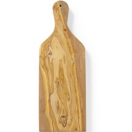 Deska do serwowania z drewna oliwnego z uchwytem 400 x 140 x 18 mm - Hendi 505250 Hendi