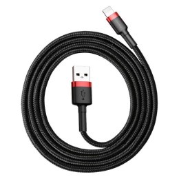 Kabel Baseus CALKLF-C19 (Lightning M - USB 2.0 M; 2m; kolor czarno-czerwony) Baseus