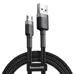 Kabel Baseus cafule CAMKLF-BG1 (USB M - Micro USB M; 1m; kolor szaro-czarny) Baseus