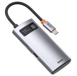 BASEUS HUB 4W1 METAL GLEAM 4W1 USB-C HUB Baseus