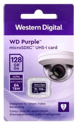 Karta pamięci WD Purple microSDXC WDD0128G1P0C (128GB; Class 10, Class U1) WD