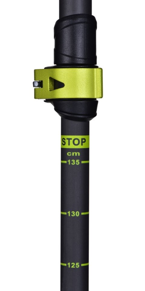 Kije Viking Carbo Lite Trekking czarno/limonkowe