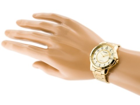 ZŁOTY ZEGAREK MĘSKI CASIO MTP-V004G-9B (zd047a) + BOX