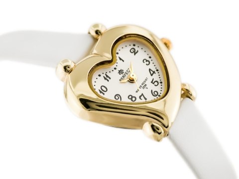 ZEGAREK DZIECIĘCY PERFECT - KOMUNIJNY - serduszko biały (zp836a)