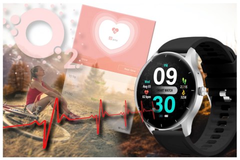 SMARTWATCH UNISEX GRAVITY GT2-6 - ROZMOWY BLUETOOTH, WŁASNE TARCZE (sg019f)