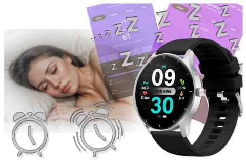 SMARTWATCH UNISEX GRAVITY GT2-6 - ROZMOWY BLUETOOTH, WŁASNE TARCZE (sg019f)