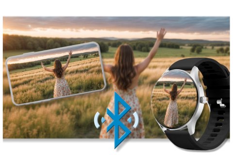 SMARTWATCH UNISEX GRAVITY GT2-6 - ROZMOWY BLUETOOTH, WŁASNE TARCZE (sg019f)