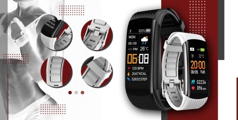 Smartwatch GIEWONT Czarno Biały 2 Paski GW200-2