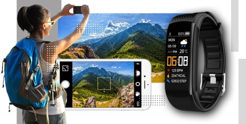 Smartwatch GIEWONT Czarno Biały 2 Paski GW200-2