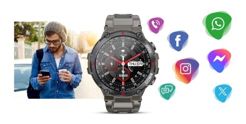 Smartwatch GIEWONT Szary GW430-2