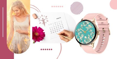 Smartwatch Damski GIEWONT Różowe Złoto GW330-1