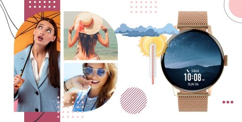 Smartwatch Damski GIEWONT Różowe Złoto GW330-1