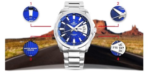 Zegarek Męski CASIO EDIFICE EF-129D-2AVEF + BOX