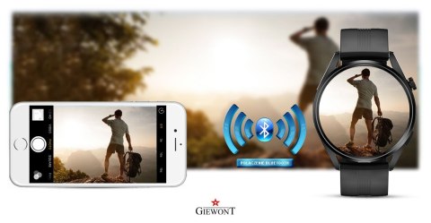 Smartwatch GIEWONT Vertex SmartCall GW450-1 Carbon/Carbon Silikon