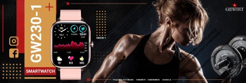 Smartwatch Giewont Różowy GW230-1 