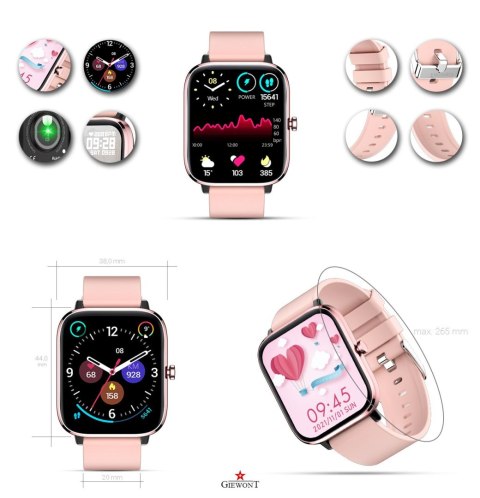 Smartwatch Giewont Różowy GW230-1 
