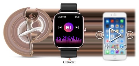 Smartwatch Giewont Różowo-Czarny GW230-3