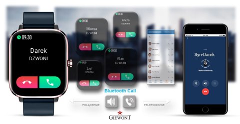 Smartwatch Giewont Różowo-Granatowy GW230-5