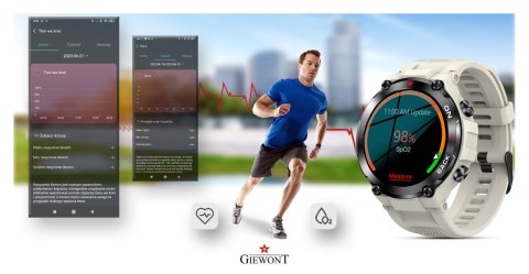 Smartwatch GIEWONT Pionier GPS GW460-3 - Light Stone