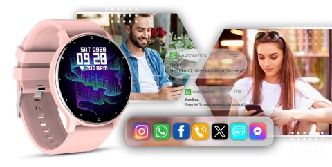 Smartwatch GIEWONT Różowy GW120-1