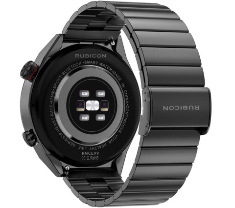 Smartwatch Rubicon RNCE99 Black Metal + Silicon SMARUB194