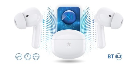 Słuchawki bezprzewodowe GIEWONT RealSound PRO ANC ENC GWS800-2 Białe