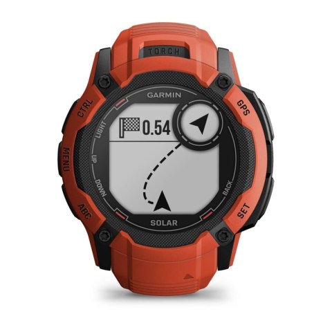 Zegarek sportowy Garmin Instinct 2X Solar 50mm Czerwony