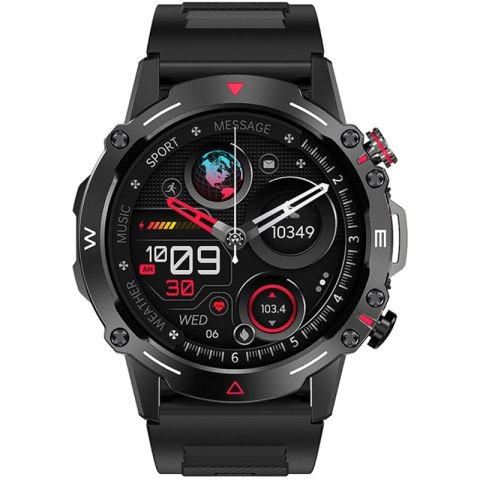 Smartwatch VELTORI VT110-1 Czarny Pasek Silikonowy
