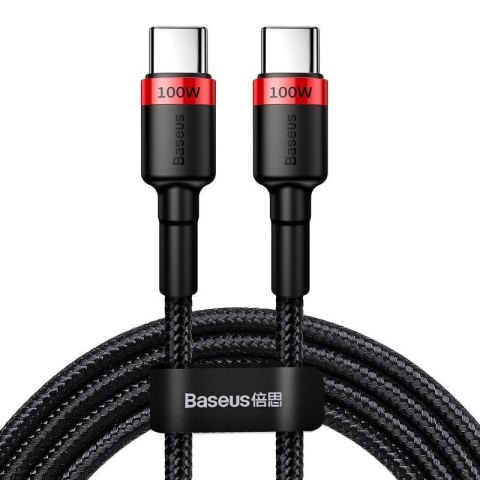 KABEL BASEUS CAFULE PD USB FOR TYPE-C/C 2M 100W 5A RED/BLACK