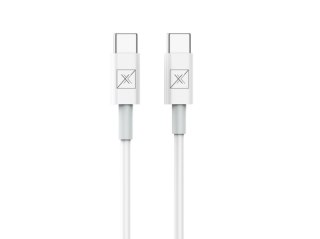 KABEL MX SHOCK 20W PD Type-C - Type-C WHITE/BIAŁY