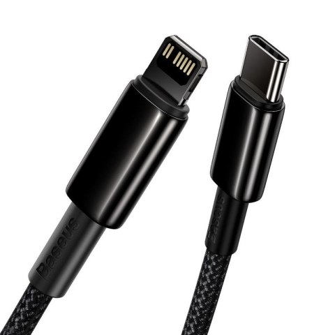 KABEL BASEUS TUNGSTEN GOLD USB-C/ LIGHTNING 20W 1M BLACK