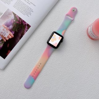 Pasek Silikonowy do Smart Watch 20mm RAINBOW / TĘCZOWY