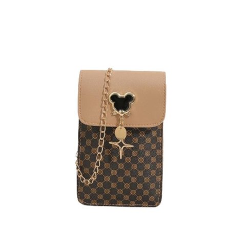 Torebka / saszetka na telefon Mouse 19*12*2cm, CARAMEL / KARMELOWY