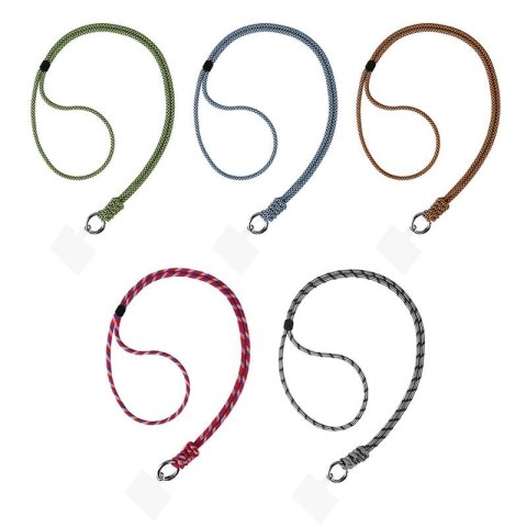 Uniwersalna smycz na szyję do telefonu / na ramię Ring-02, BLACK / CZARNY