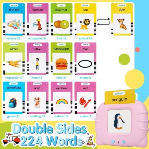 Urządzenie do nauki angielskiego - Kot PINK / RÓŻOWY