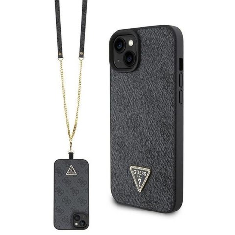 GUESS IPHONE 15 PLUS CROSSBODY METAL LOGO GUHCP15MP4TDSCPK BLACK