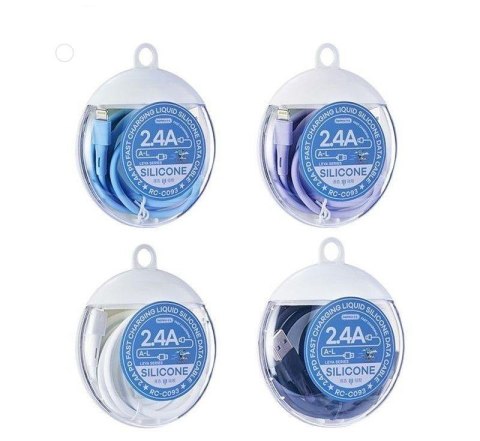 KABEL REMAX LEYA SERIES RC-C093 2.4A USB/LIGHTNING 1M BLACK