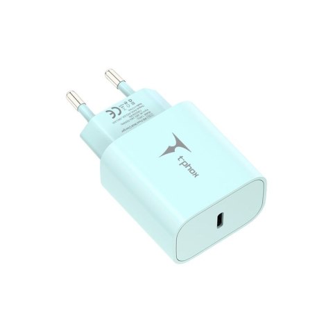 Ładowarka sieciowa T-PHOX MODERATE SERIES T-PP11 20W + KABEL USB-C/USB-C 60W GREEN
