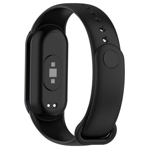 Pasek Silikonowy Mi Band 8 / M8 (5), BLACK / CZARNY