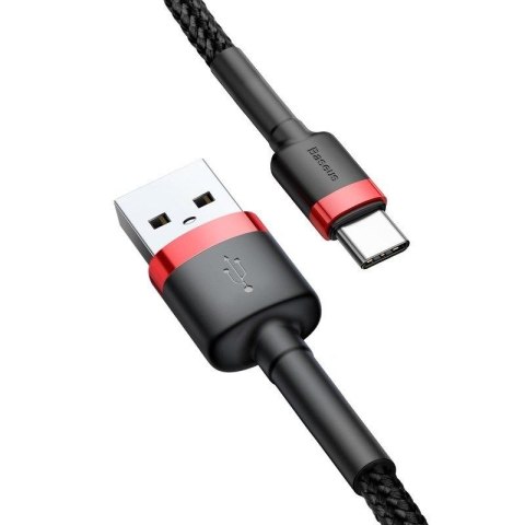 KABEL BASEUS CAFULE USB/USB-C 3A 0.5M RED/BLACK