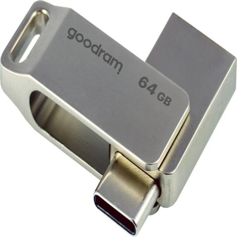 PenDrive 3.2 GOODRAM ODA3 SILVER 64GB TYPE-A + TYPE-C
